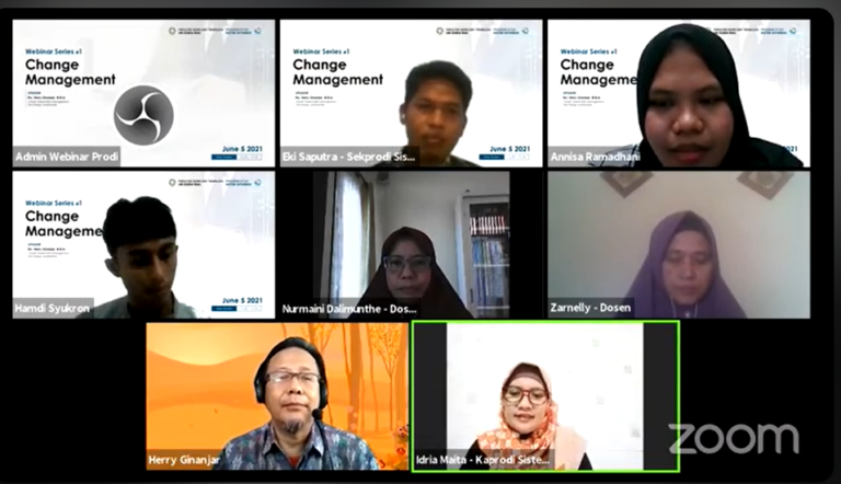 Webinar Prodi Sistem Informasi : Change Management