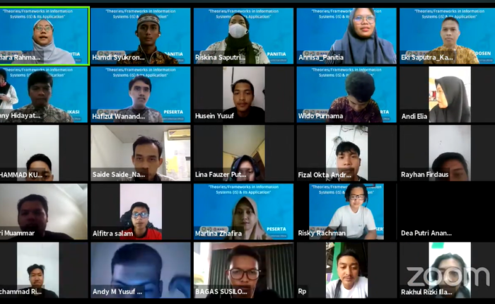 [Webinar 1] Theories/Framework in Information Systems (IS) & IT's Application