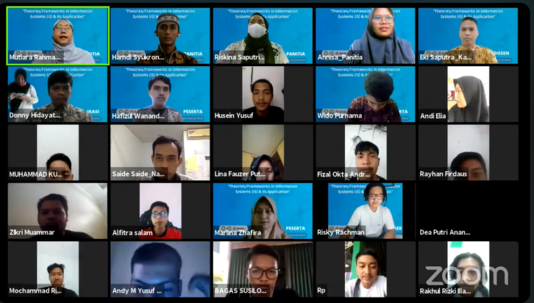 [Webinar 1] Theories/Framework in Information Systems (IS) & IT's Application