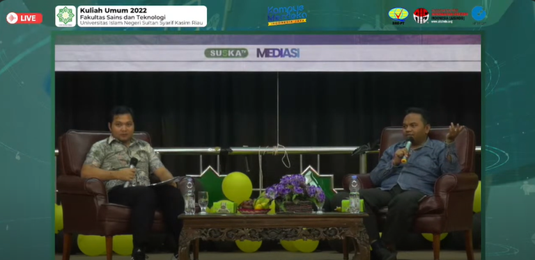 Kuliah Umum Fakultas Sains dan Teknologi UIN Suska Riau 2022