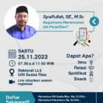 Kolaborasi Study Club Prodi SI - Narsum Syaifullah