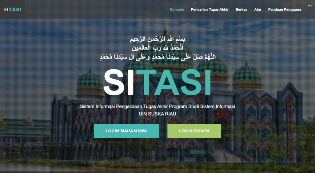 Sistem Informasi Tugas Akhir (SITASI)
